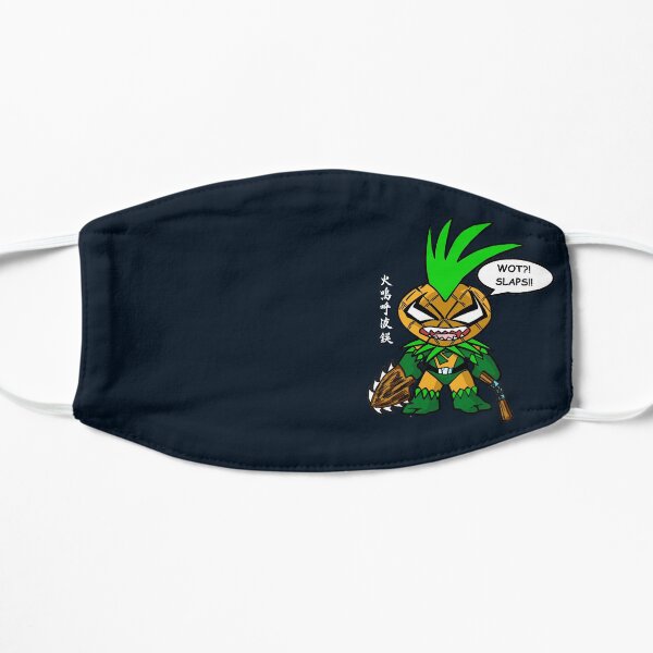 Pineapple Man Wot Slaps? Flat Mask