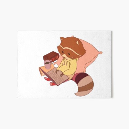 "Lofi Beats Raccoon" Art Board Print for Sale by maryamzza | Redbubble