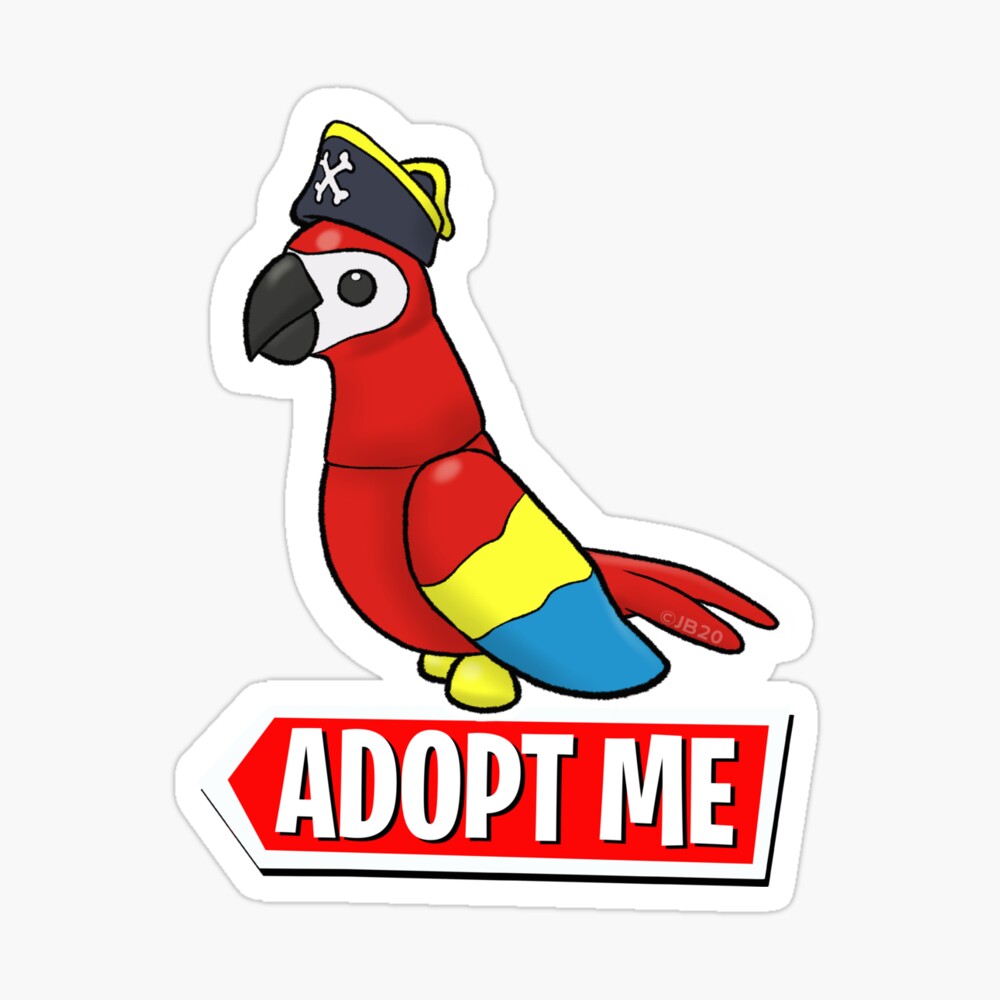 Adopt Me Pirate Parrot Clock By Pickledjo Redbubble - roblox adopt me parrot