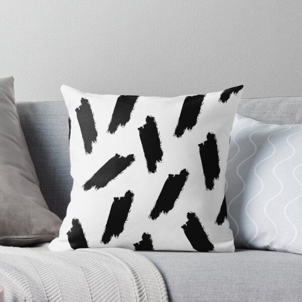 Item preview, The Bold - Black & White Painted Stripes Pattern designed and sold by Laura Dawson.