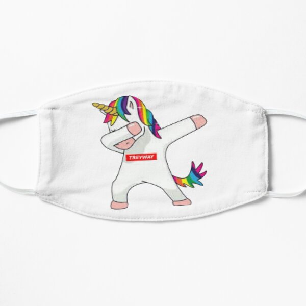 Unicornio Manera Trey (6ix9ine Tekashi) Mascarilla plana