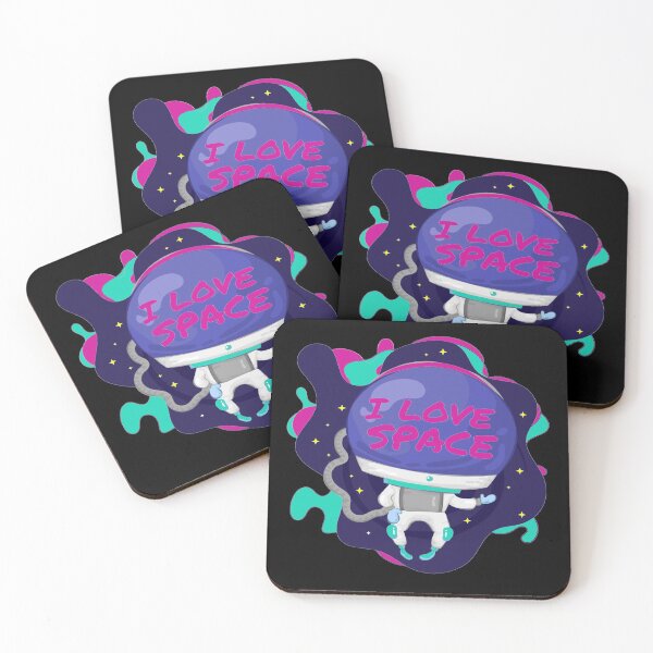 Item preview, i love space design - astronaut desiogn  designed and sold by kedesign1.