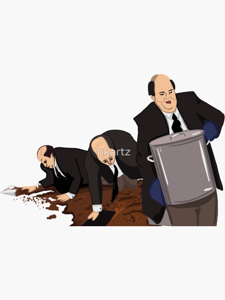 "Kevin and his chili spill " Sticker for Sale by nkartz Redbubble