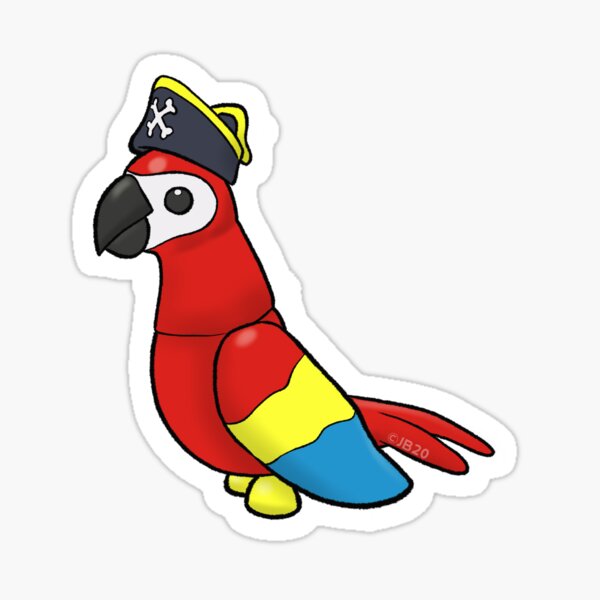 Adopt Me Stickers Redbubble - roblox adopt me parrot neon