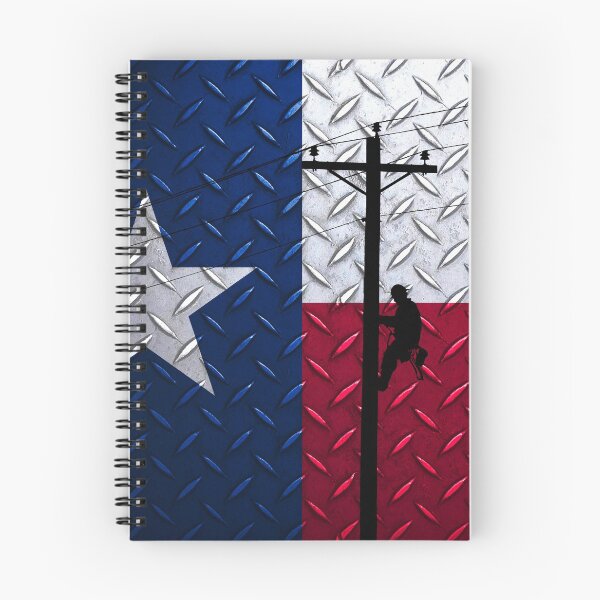 Item preview, Lineman with Diamond Plated Texas Flag designed and sold by Ken Macune.