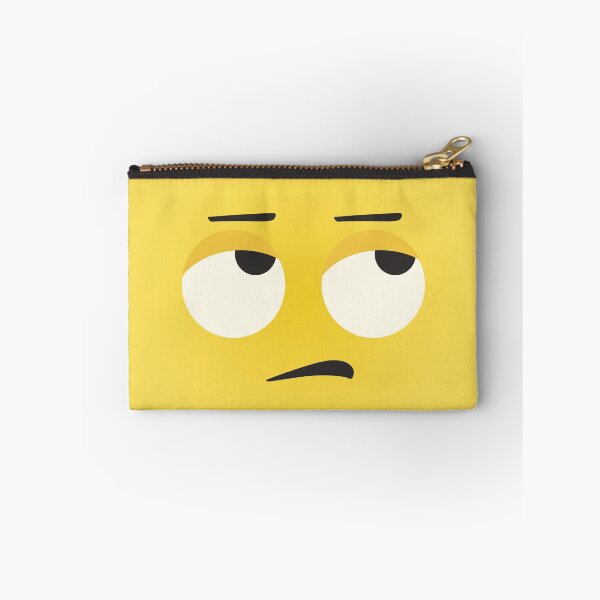 Item preview, square face rolling eye emoji  designed and sold by debbiedoodarday.