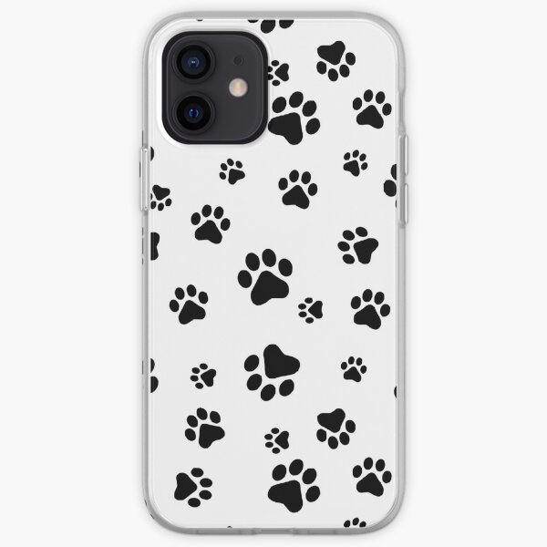 Repeating pawprint design iPhone Soft Case