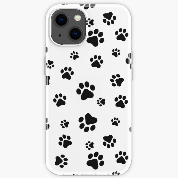Repeating pawprint design iPhone Soft Case