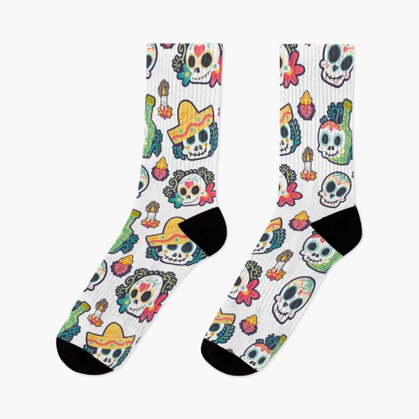 Item preview, Colorful Day of the Dead Sugar Skull Pattern designed and sold by Mexikawaii.