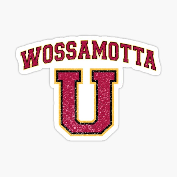 Wossamotta U Sticker