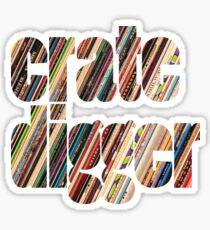 Crate Digger Vinyl Records Sticker