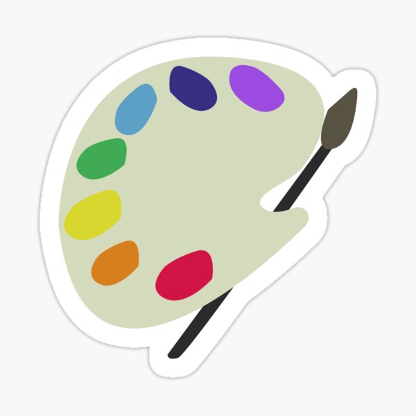 paint pallete Sticker