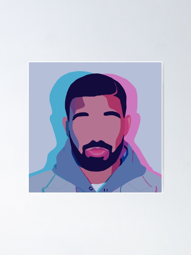 Drake Face Art Poster for Sale by endrymaraya