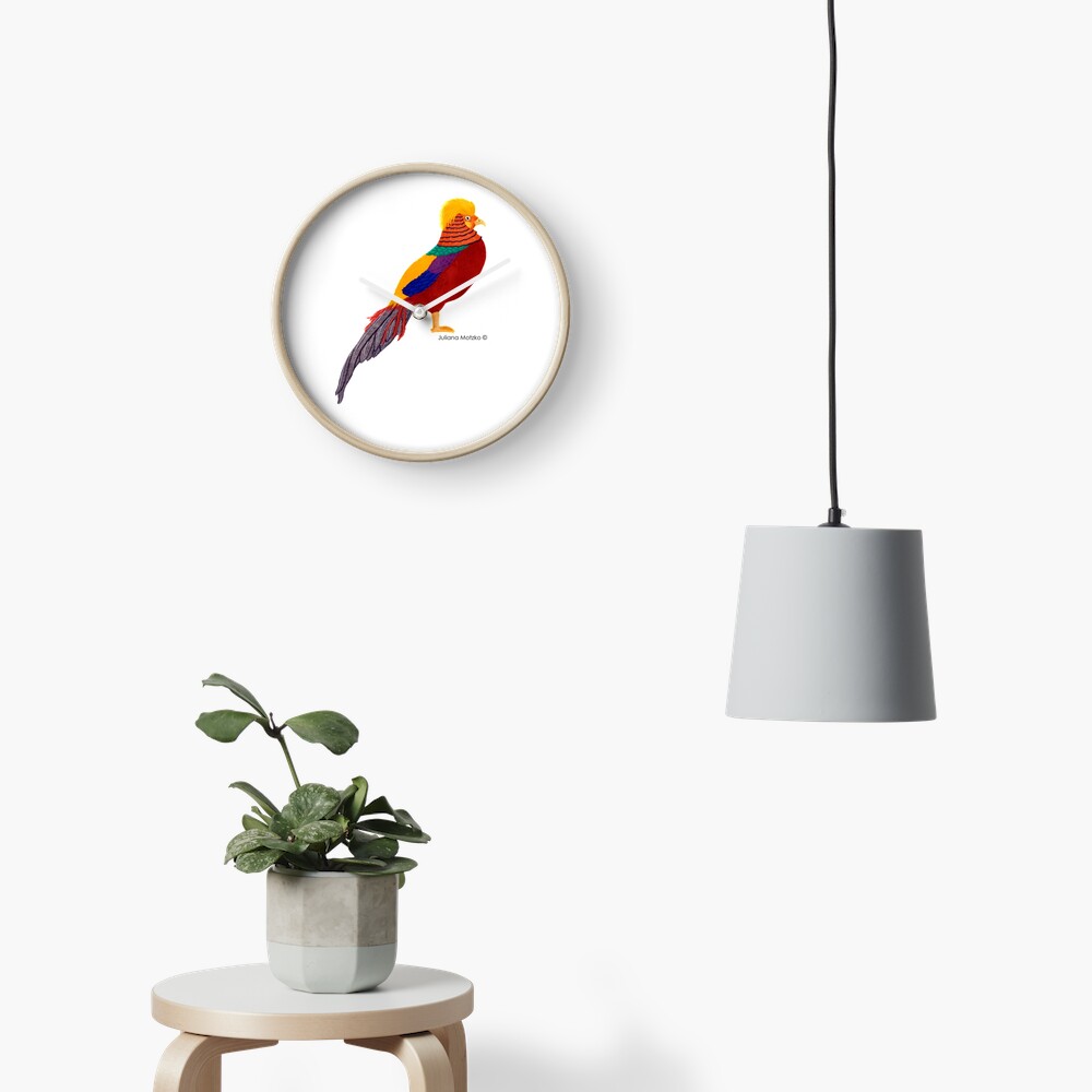 Golden Pheasant Clock