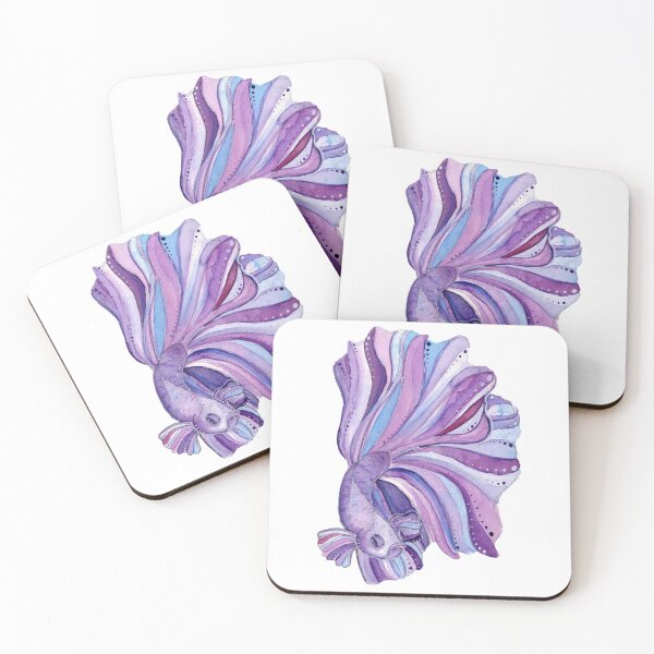 Item preview, Purple and Blue Betta Fish designed and sold by AndraMarie.