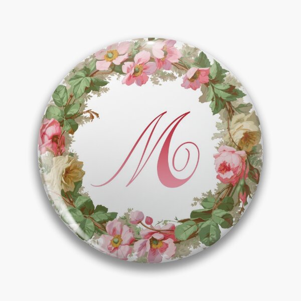 Item preview, Apple Blossom Time Monogram M designed and sold by Grafixmom.