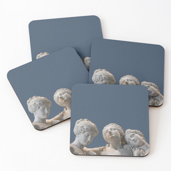 Item preview, ancient roman statues blue aesthetic sticker phone case designed and sold by kaledabean.