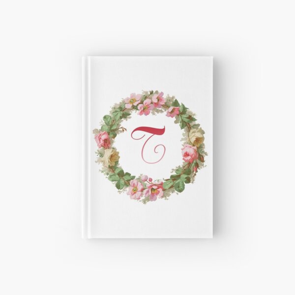 Apple Blossom Time Monogram T Hardcover Journal