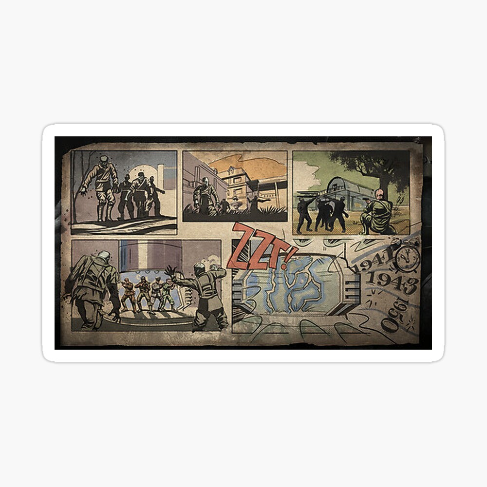 Zombies Loading Screen Comic Poster By Rccola55 Redbubble