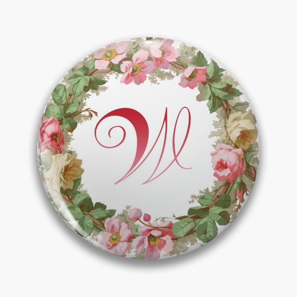 Item preview, Apple Blossom Time Monogram W designed and sold by Grafixmom.