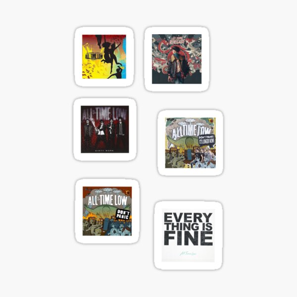 Time Low Album Cover Sticker Pack Sticker