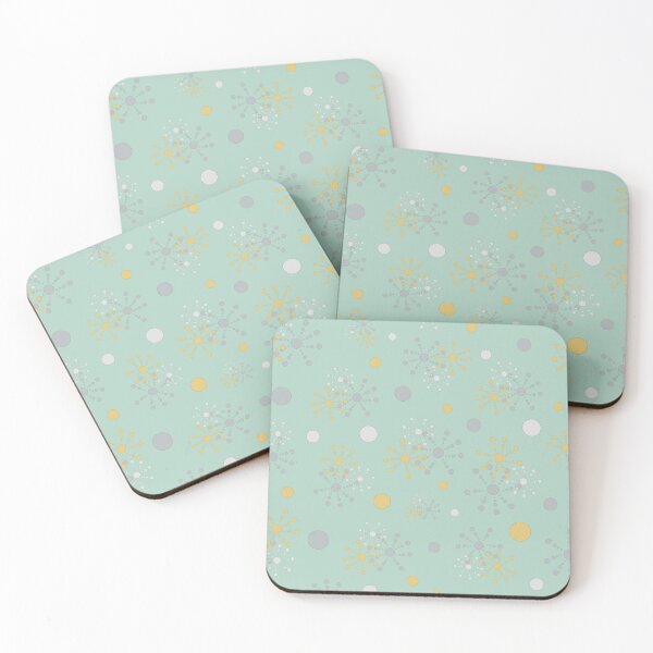 Item preview, Grey Yellow Geometric Circles Green Bkgrd designed and sold by Orchyd.
