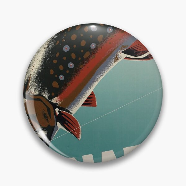 Item preview, Canada for Big Fish vintage travel poster designed and sold by stickart-marek.
