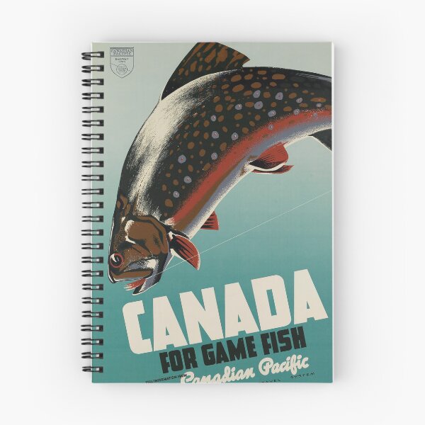 Item preview, Canada for Big Fish vintage travel poster designed and sold by stickart-marek.