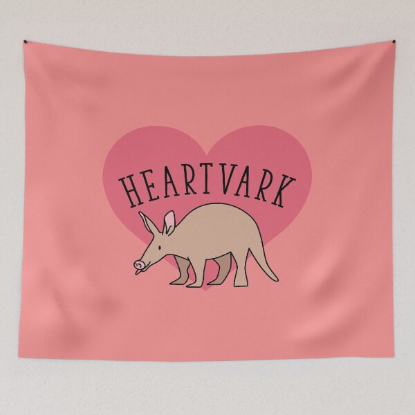 Item preview, Heartvark - Cute Funny Aardvark Art with Heart designed and sold by toddsimpson.