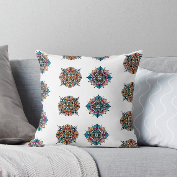 Item preview, Hippie Bohemian Summer Vacation Colorful Indian Mandala FaceMask designed and sold by gillys.