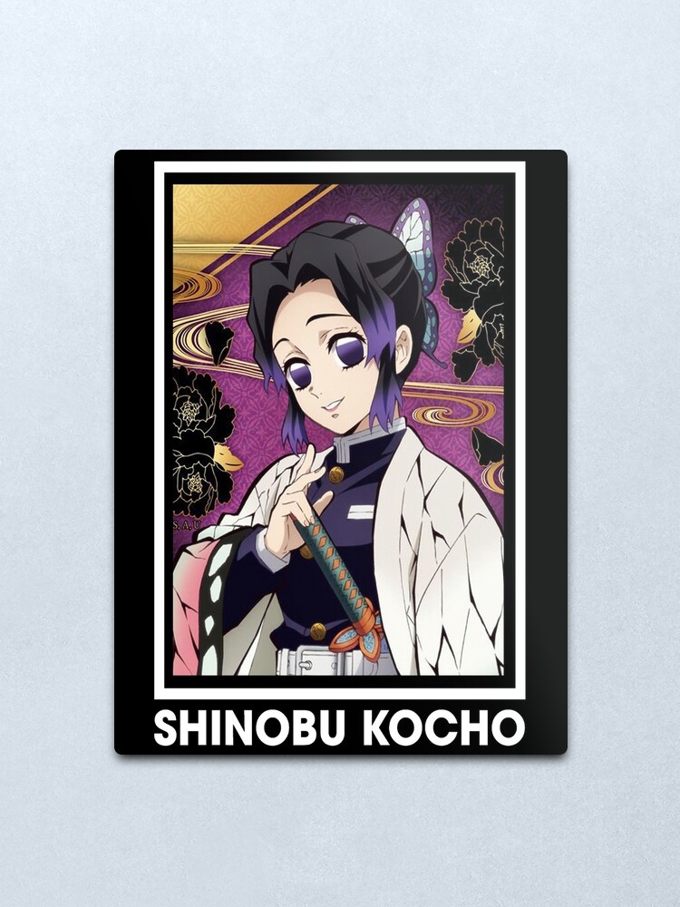 Demon Slayer Anime Character Shinobu Kocho Meme Metal Print By Josephine7 Redbubble