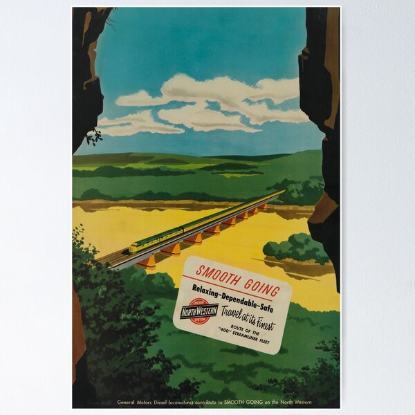 Item preview, South Going vintage travel poster designed and sold by stickart-marek.