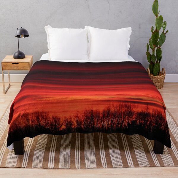 Item preview, Red Sunrise with Tree Silhouettes designed and sold by Susie Kramer.