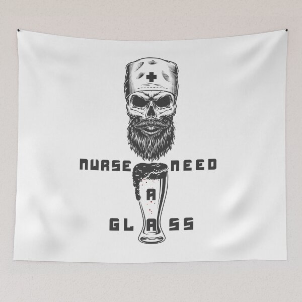 Item preview, Nurse need a glass designed and sold by Dieowl.