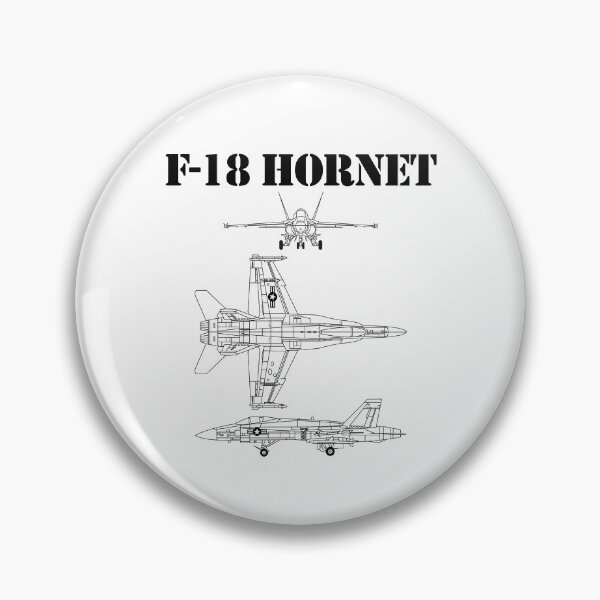 Artikelvorschau, F18 Hornet Airplane Schema In Schwarz F-18 Military Jet Gear entworfen und verkauft von DynamicDesign.
