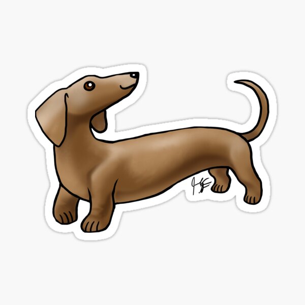 Vista previa del artículo con la obra « pero son muy divertidos como mascotas. A los Dachshunds les encanta una vuelta cálida, pero no los alimentes demasiado y ten cuidado al levantarlos. Esas espaldas son propensas a sufrir lesiones.», diseñado y vendido por Jennifer Stolzer.
