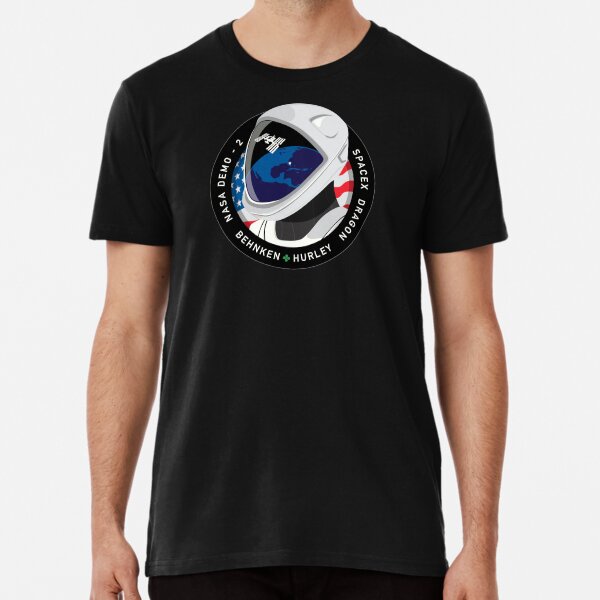 SpaceX NASA Crew Dragon DM-2 Mission Patch Premium T-Shirt