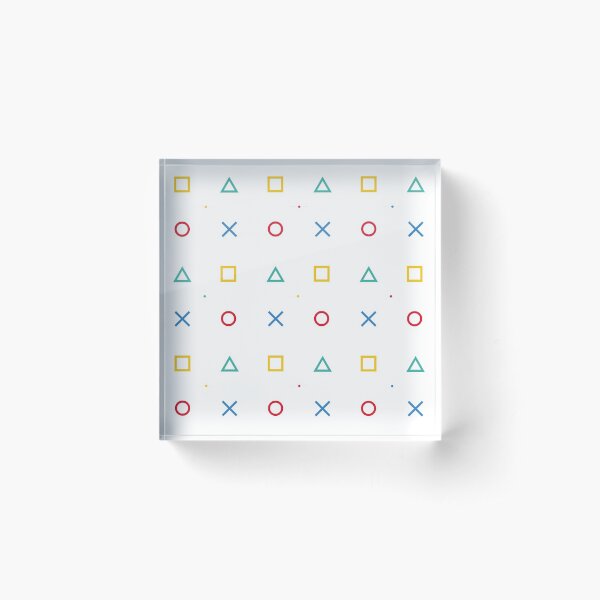 Playstation Buttons Elements Acrylic Block