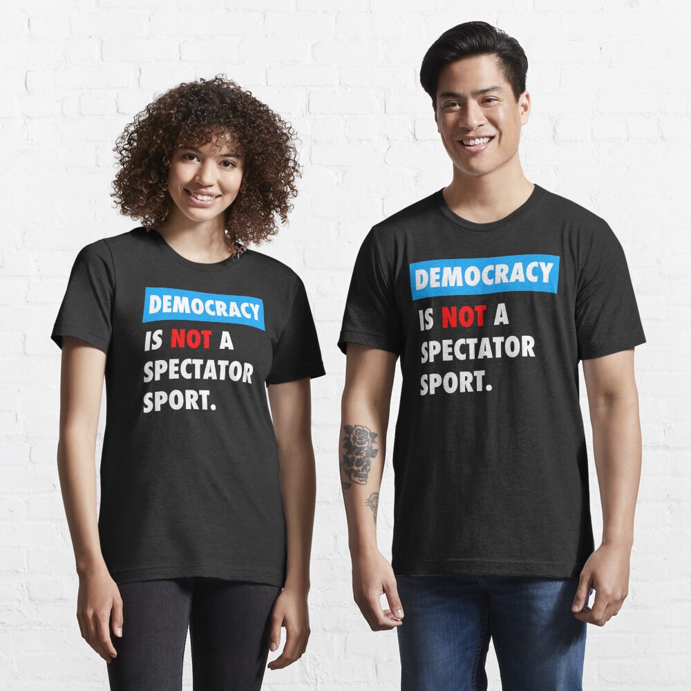 Unisex Democracy Is Not a Spectator Sport Tank Top - Protest Shirt -  Boredwalk