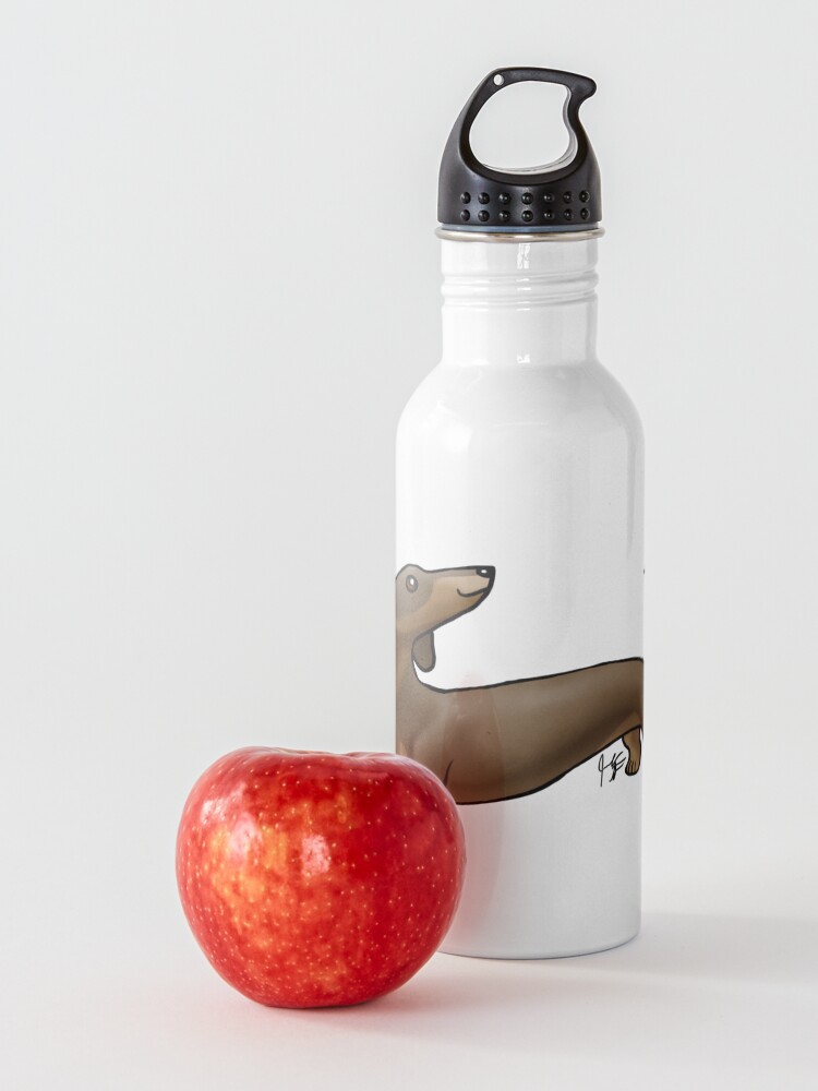 Alternate view of Smooth Coat Dachshund - Brown and Tan Water Bottle
