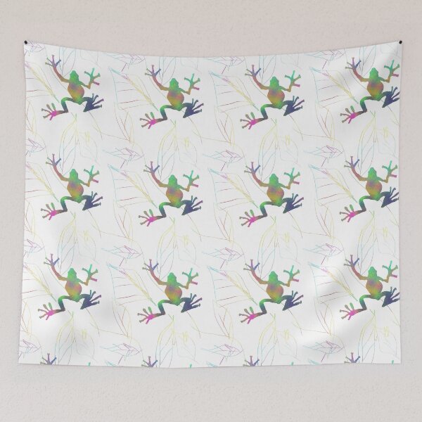 Item preview, Colorful Treefrog Pattern designed and sold by sarahpainter.