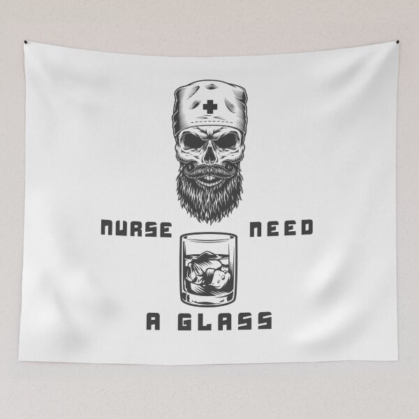 Item preview, Nurse need a glass designed and sold by Dieowl.