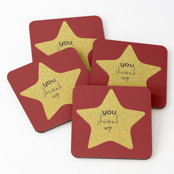Item preview, You Showed Up Sarcastic Gold Star designed and sold by Mehwish.