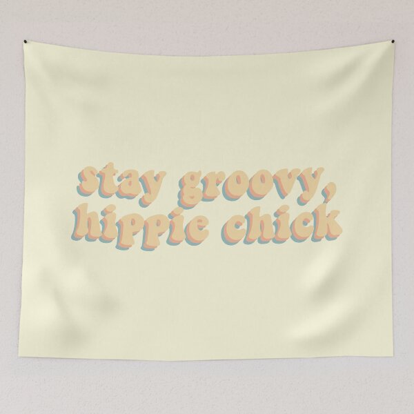 Item preview, Stay Groovy Hippie Chick designed and sold by NoLongerSlaves.