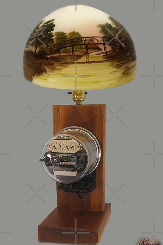 MY Antique Westinghouse OB Electric Watthour Meter Lamp ‿ " by Bonita