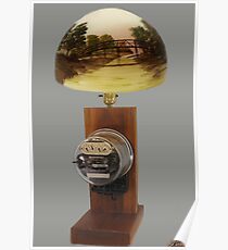 ❀◕‿◕❀ MY Antique Westinghouse OB Electric Watthour Meter Lamp ❀◕‿◕❀ Poster