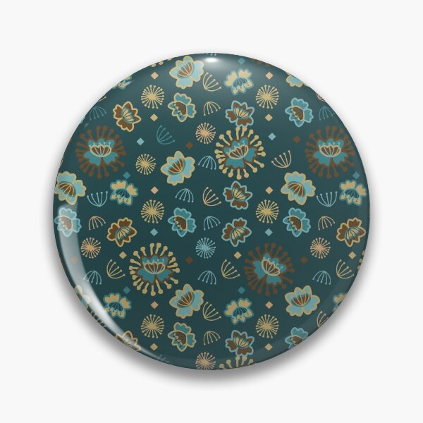Item preview, Andean Flower in Blue designed and sold by ElsaDesign.