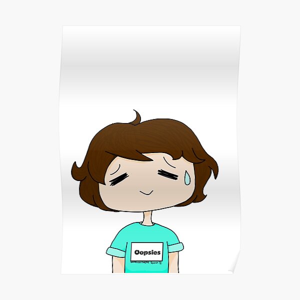 Oopsies Posters Redbubble - i made an oopsie roblox face