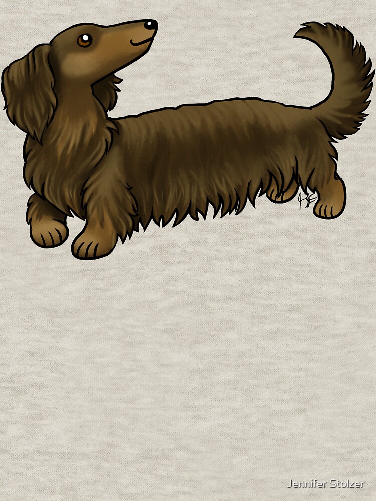 Long Haired Dachshund - Brown and Tan by jameson9101322