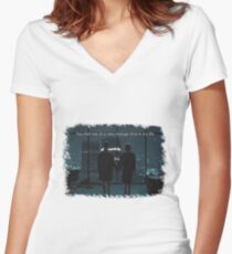 Fight Club - Strange Time Women's Fitted V-Neck T-Shirt